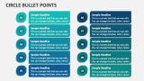 Circle Bullet Points PowerPoint and Google Slides Template - PPT Slides