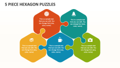 5 Piece Hexagon Puzzles - Slide 1