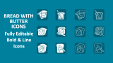 Bread with Butter Icons - Slide 1