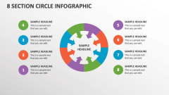 8 Section Circle infographic - Slide 1