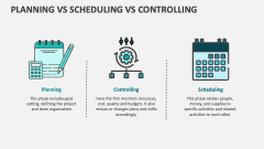 Planning Vs Scheduling Vs Controlling - Slide 1
