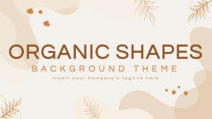 Organic Shapes Background Theme - Slide 1
