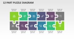 12 Part Puzzle Diagram - Slide 1
