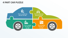 4 Part Car Puzzle - Slide 1