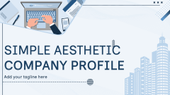 Simple Aesthetic Company Profile - Slide 1