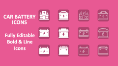 Car Battery Icons - Slide 1