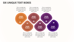 Six Unique Text Boxes - Slide 1