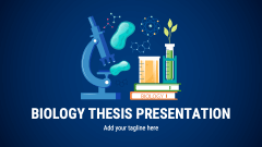 Biology Thesis Presentation - Slide 1