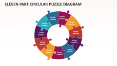 Eleven Part Circular Puzzle Diagram - Slide 1