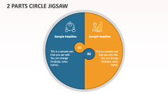 2 Parts Circle Jigsaw - Slide 1