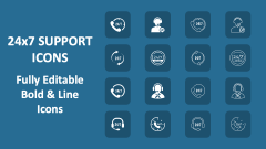 24x7 Support Icons - Slide 1