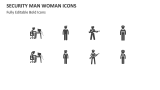 Security Man Woman Icons - Slide 2