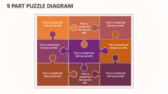 9 Part Puzzle Diagram - Slide 1