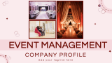 Event Management Company Profile - Slide 1