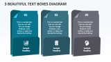 3 Beautiful Text Boxes Diagram - Slide 1