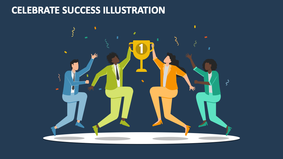 Celebrate Success Illustration - Slide 1