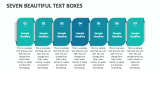 Seven Beautiful Text Boxes - Slide 1