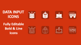 Data Input Icons - Slide 1