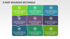 9 Part Rounded Rectangle - Slide 1