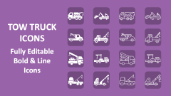 Tow Truck Icons - Slide 1