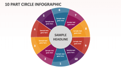 10 Part Circle Infographic - Slide 1