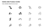 Hand and Puzzle Icons - Slide 2