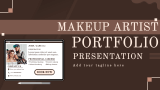 Makeup Artist Portfolio Presentation - Slide 1