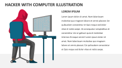 Hacker with Computer Illustration - Slide 1