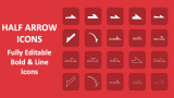 Half Arrow Icons - Slide 1