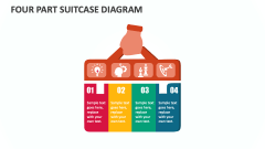 Four Part Suitcase Diagram - Slide 1