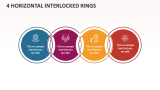 4 Horizontal Interlocked Rings - Slide 1