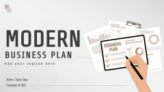Modern Business Plan - Slide 1