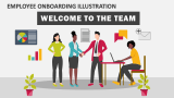 Employee Onboarding Illustration - Slide 1