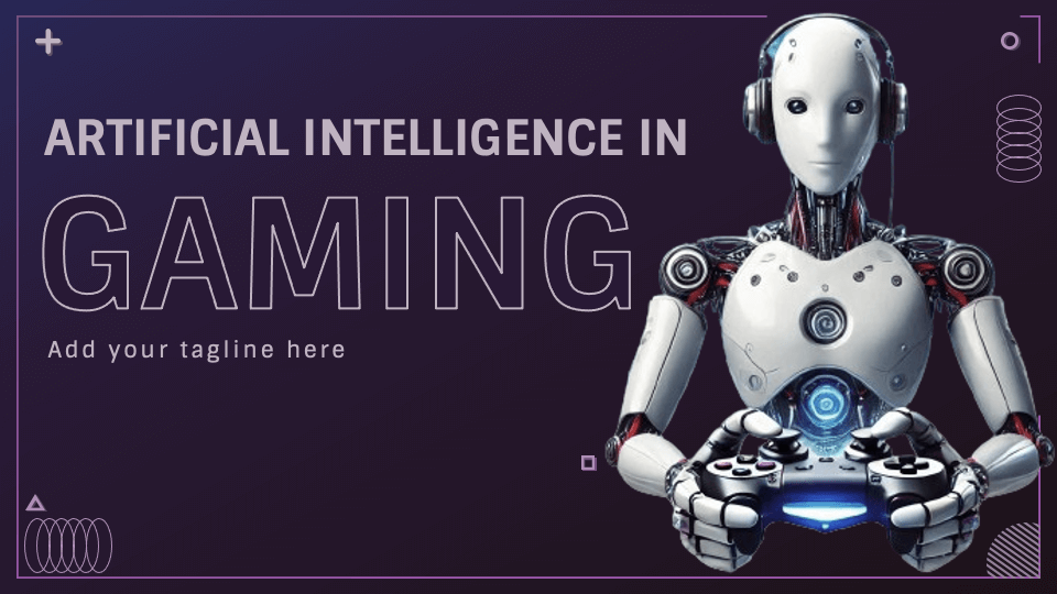 Artificial Intelligence In Gaming Template For Google Slides And