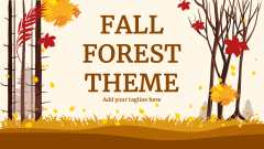 Fall Forest Theme - Slide 1