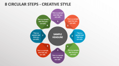 8 Circular Steps - Creative Style - Slide 1