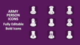 Army Person Icons - Slide 1