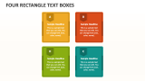 Four Rectangle Text Boxes - Slide 1