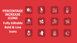 Percentage Increase Icons - Slide 1