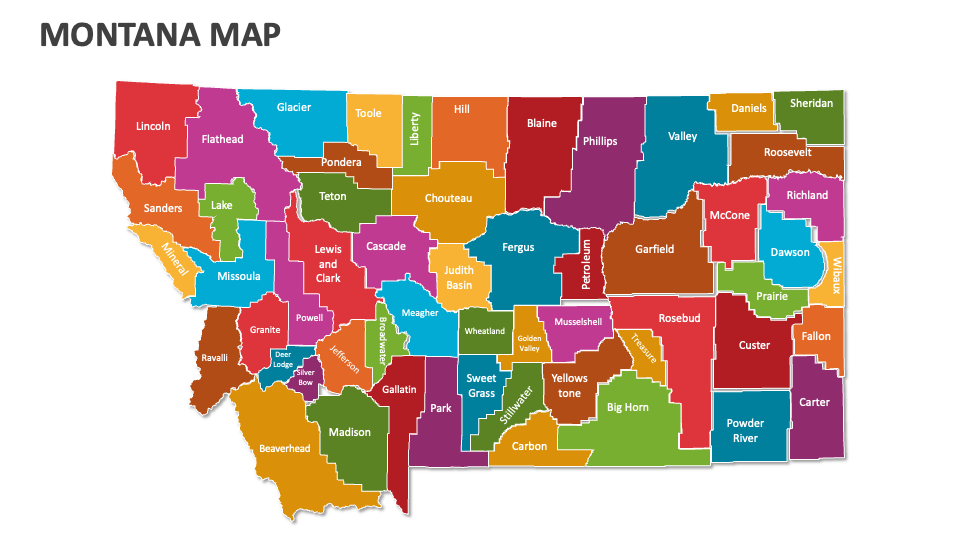 Montana Map - Slide 1