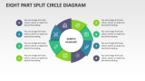 Eight Part Split Circle Diagram - Slide 1
