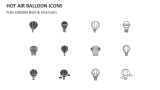 Hot Air Balloon Icons - Slide 2