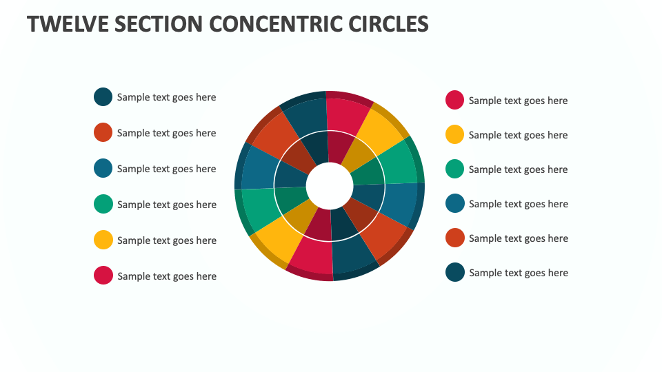 Twelve Section Concentric Circles - Slide 1