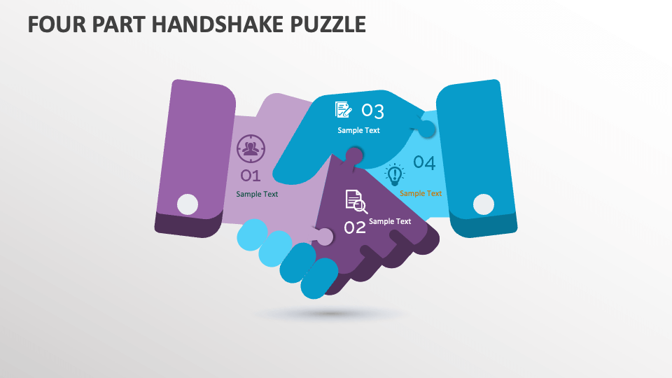 Four Part Handshake Puzzle - Slide 1