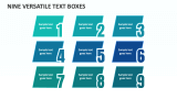 Nine Versatile Text Boxes - Slide 1