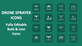Drone Sprayer Icons - Slide 1