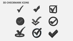3D Checkmark Icons - Slide 1