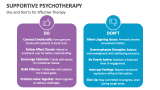 Dos and Don'ts for Supportive Psychotherapy - Slide 9