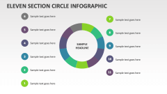 Eleven Section Circle infographic - Slide 1