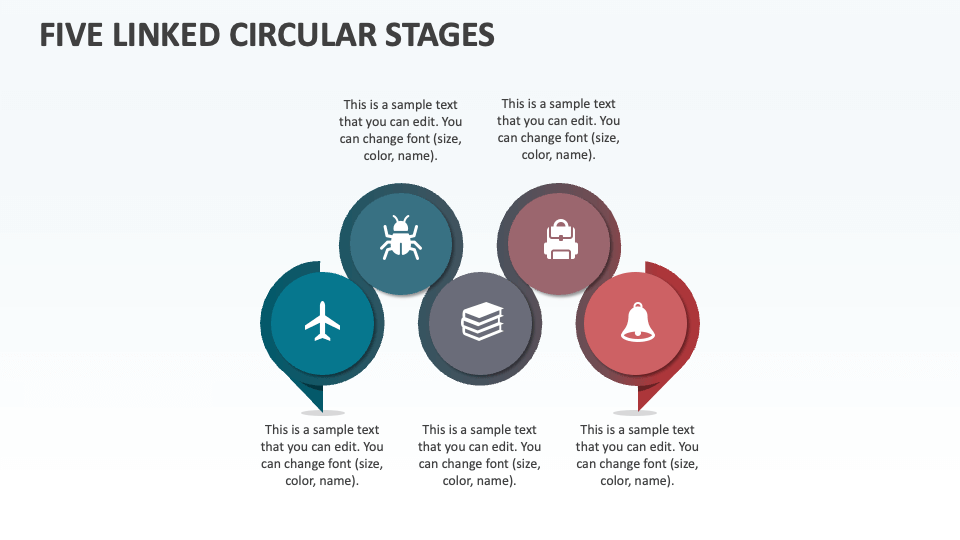 Five Linked Circular Stages - Slide 1